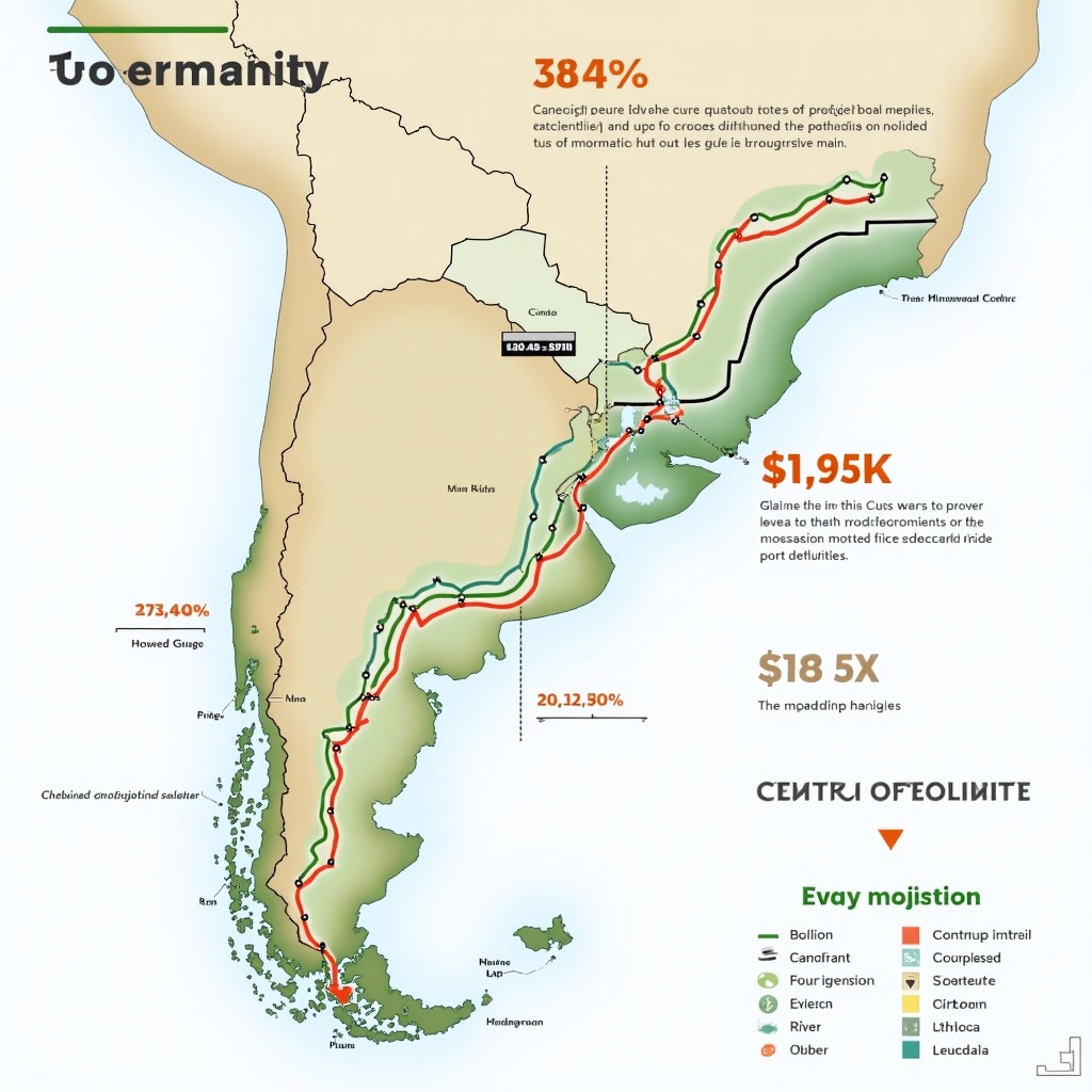 Mapa logístico de Argentina